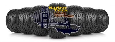 Harbor Tires and Auto Services Logo and tires